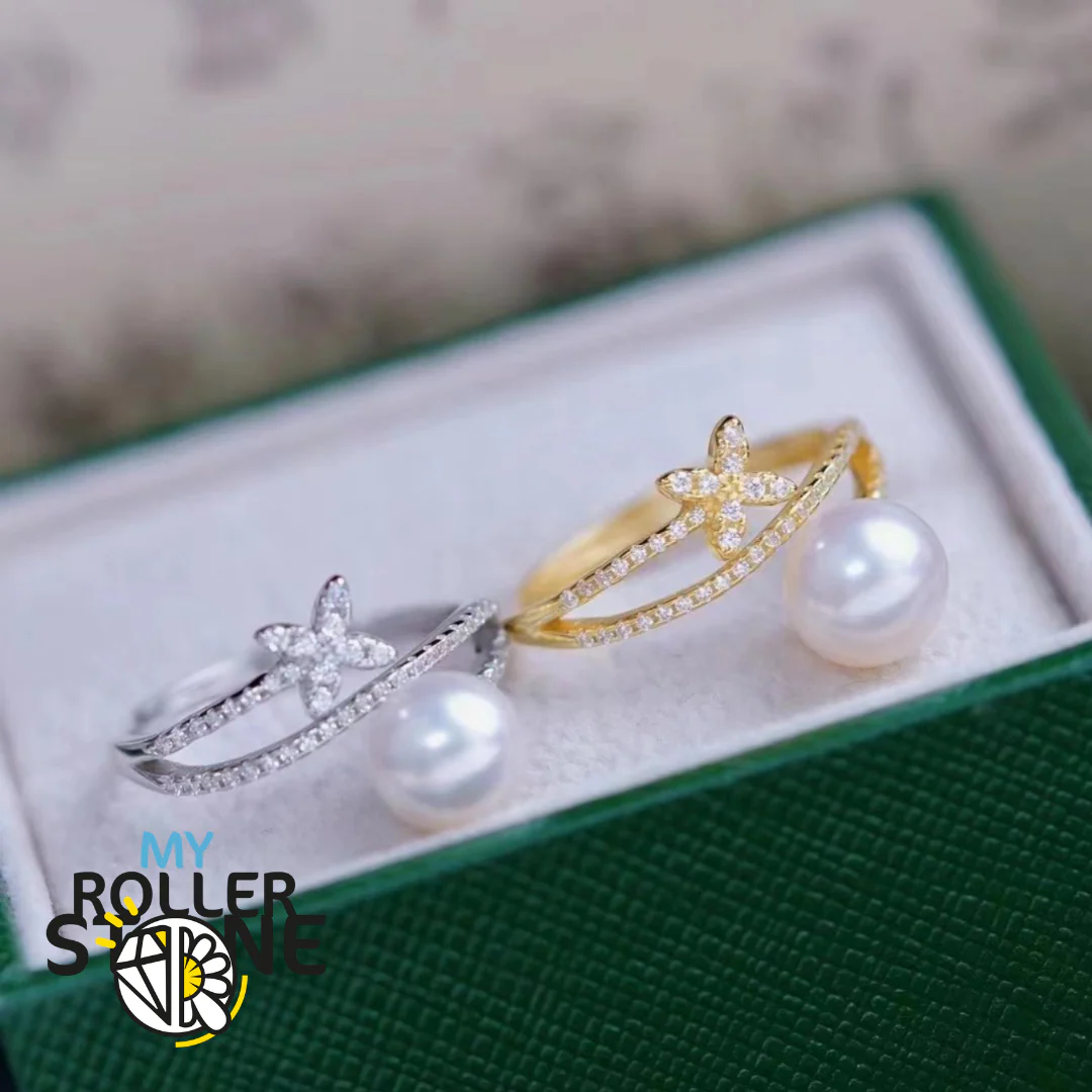Bague Perle de Culture Argent 925 Papillon - Image 2