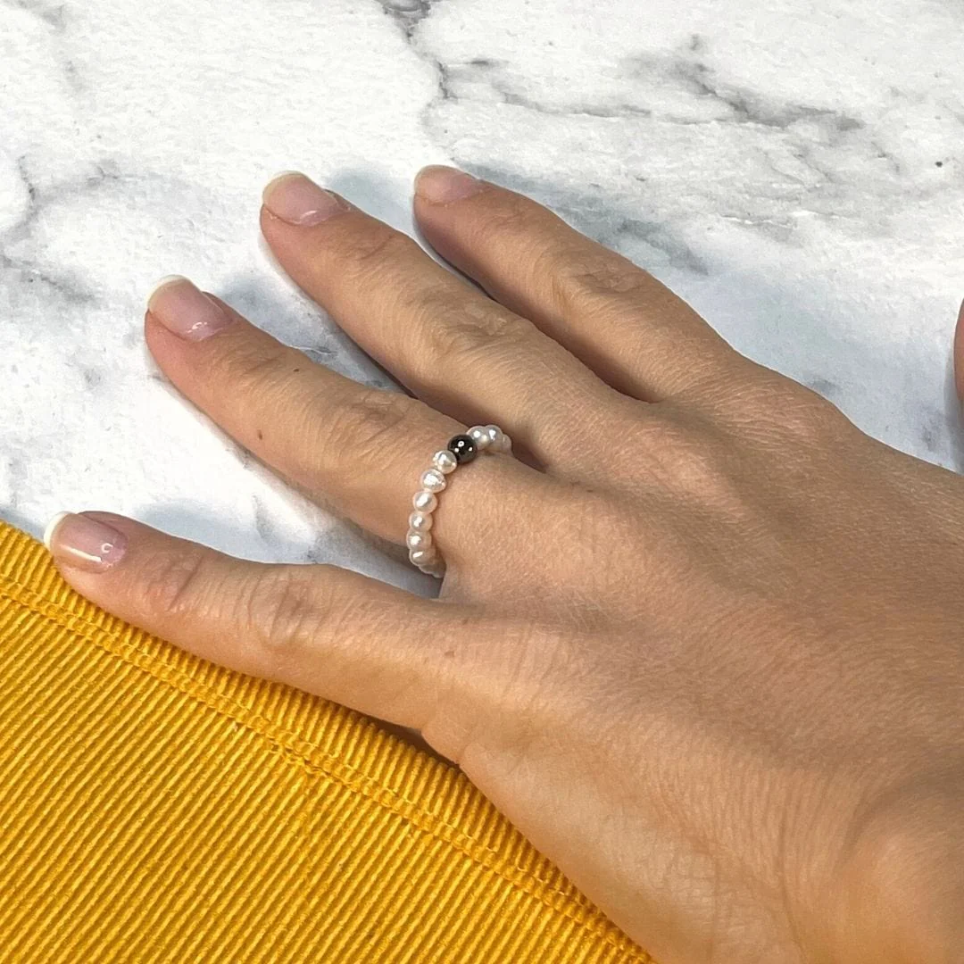 Bague perle de culture naturelle - Image 2