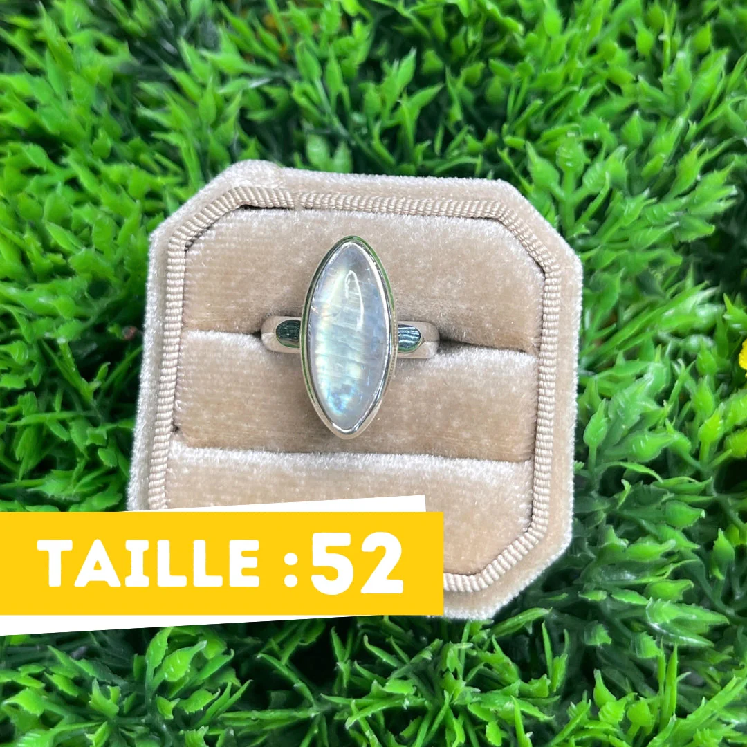 Bague Pierre de Lune Blue Fire #170