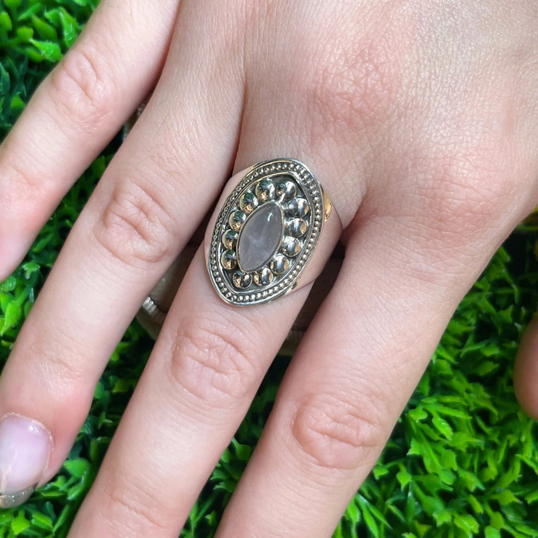 Bague Quartz Rose #4 - Image 2