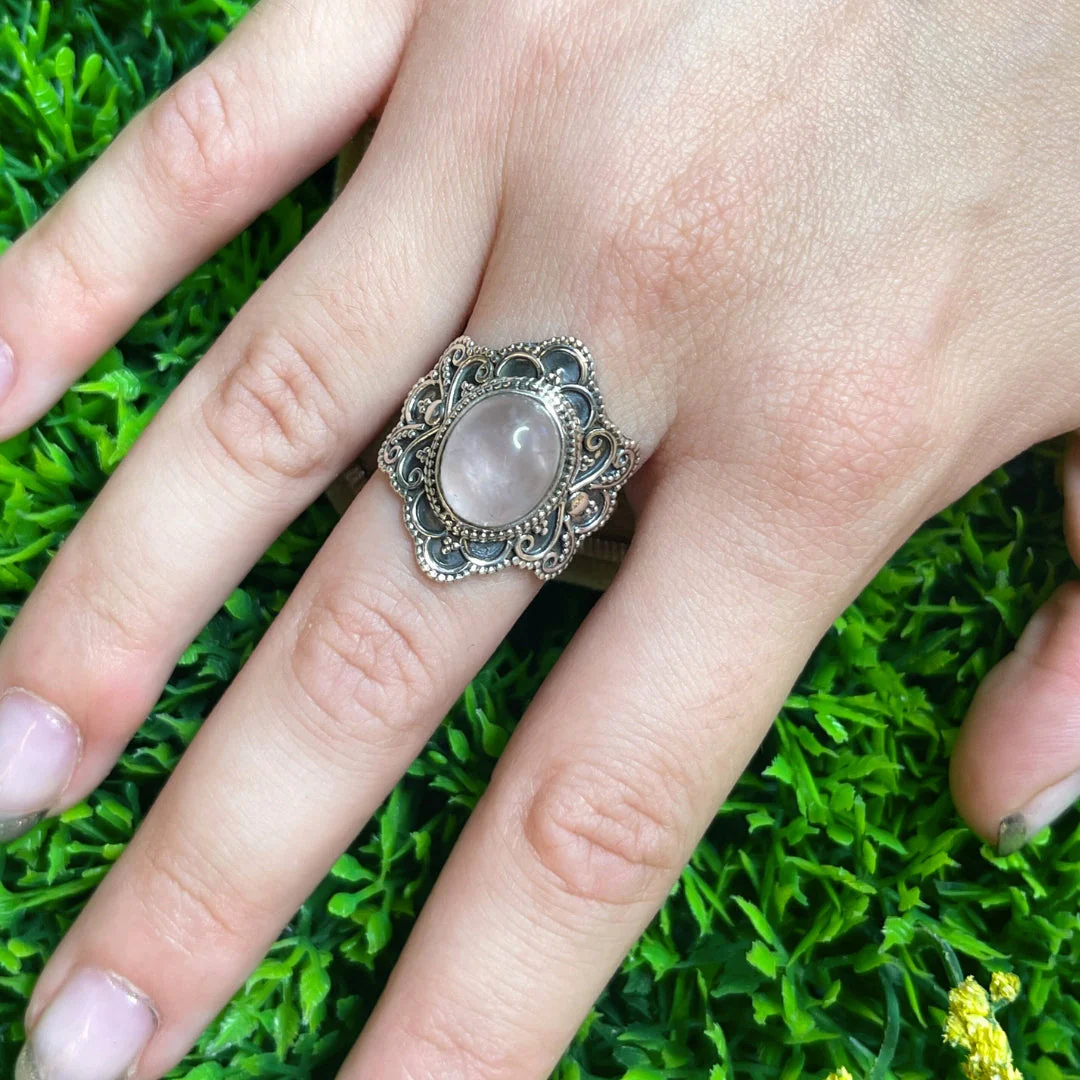 Bague Quartz Rose #9 - Image 2