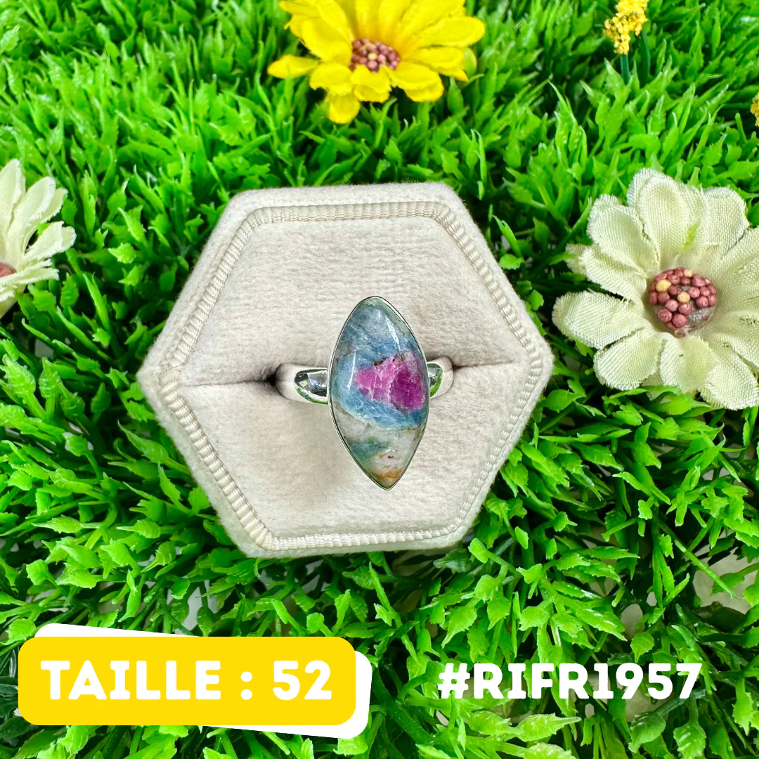 Bague Rubis Fuchsite Argent 925 #RIFR1957