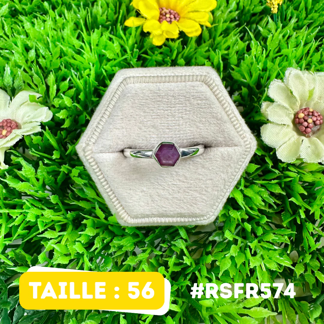 Bague Rubis Stalactite Argent 925 #RSFR574