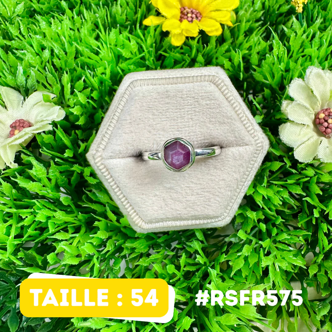 Bague Rubis Stalactite Argent 925 #RSFR575