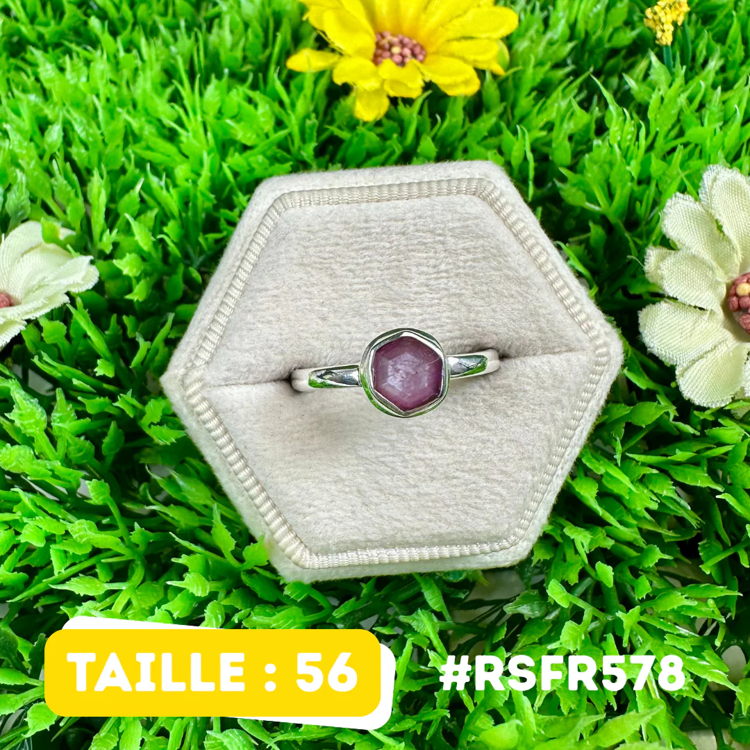 Bague Rubis Stalactite Argent 925 #RSFR578