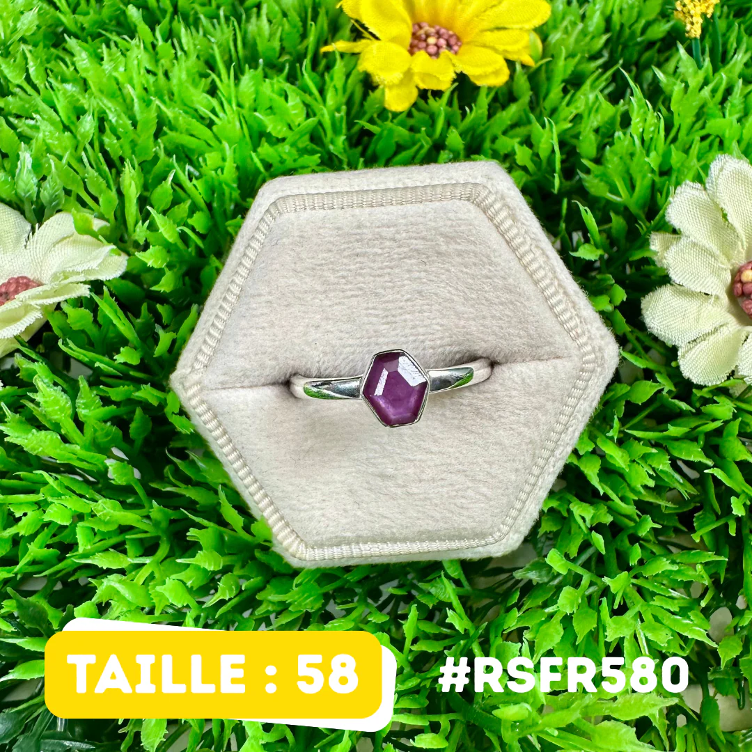 Bague Rubis Stalactite Argent 925 #RSFR580