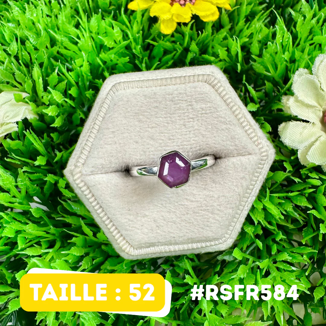 Bague Rubis Stalactite Argent 925 #RSFR584