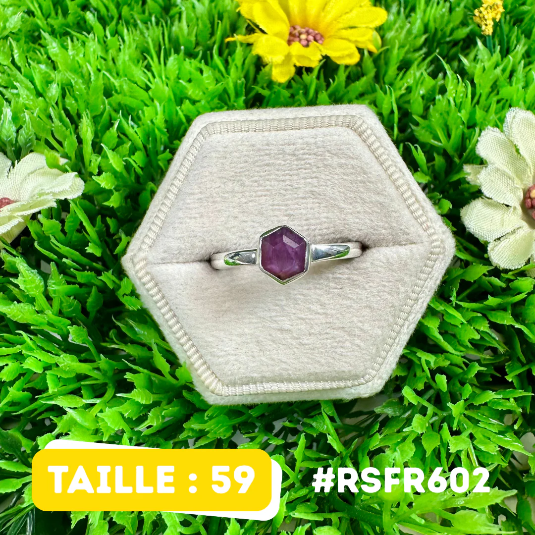 Bague Rubis Stalactite Argent 925 #RSFR602