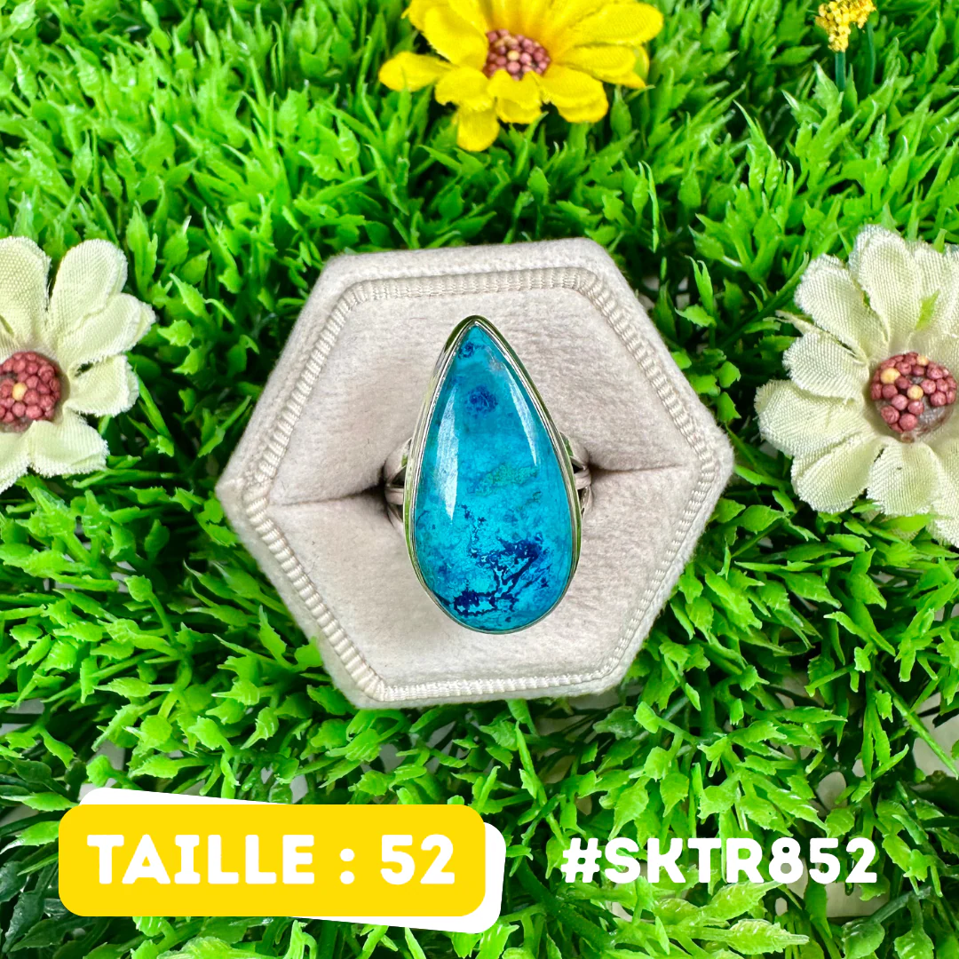 Bague Shattuckite Argent 925 #SKTR852