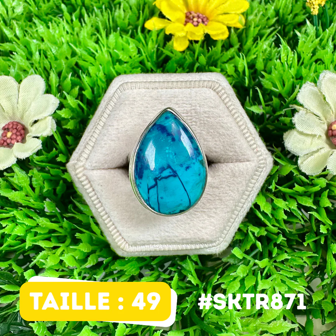 Bague Shattuckite Argent 925 #SKTR871