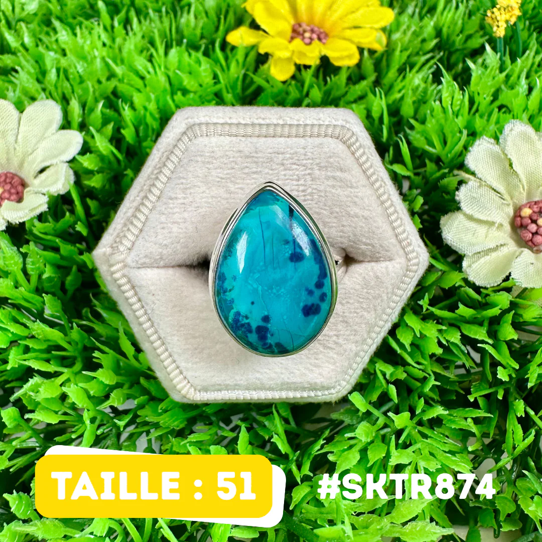 Bague Shattuckite Argent 925 #SKTR874