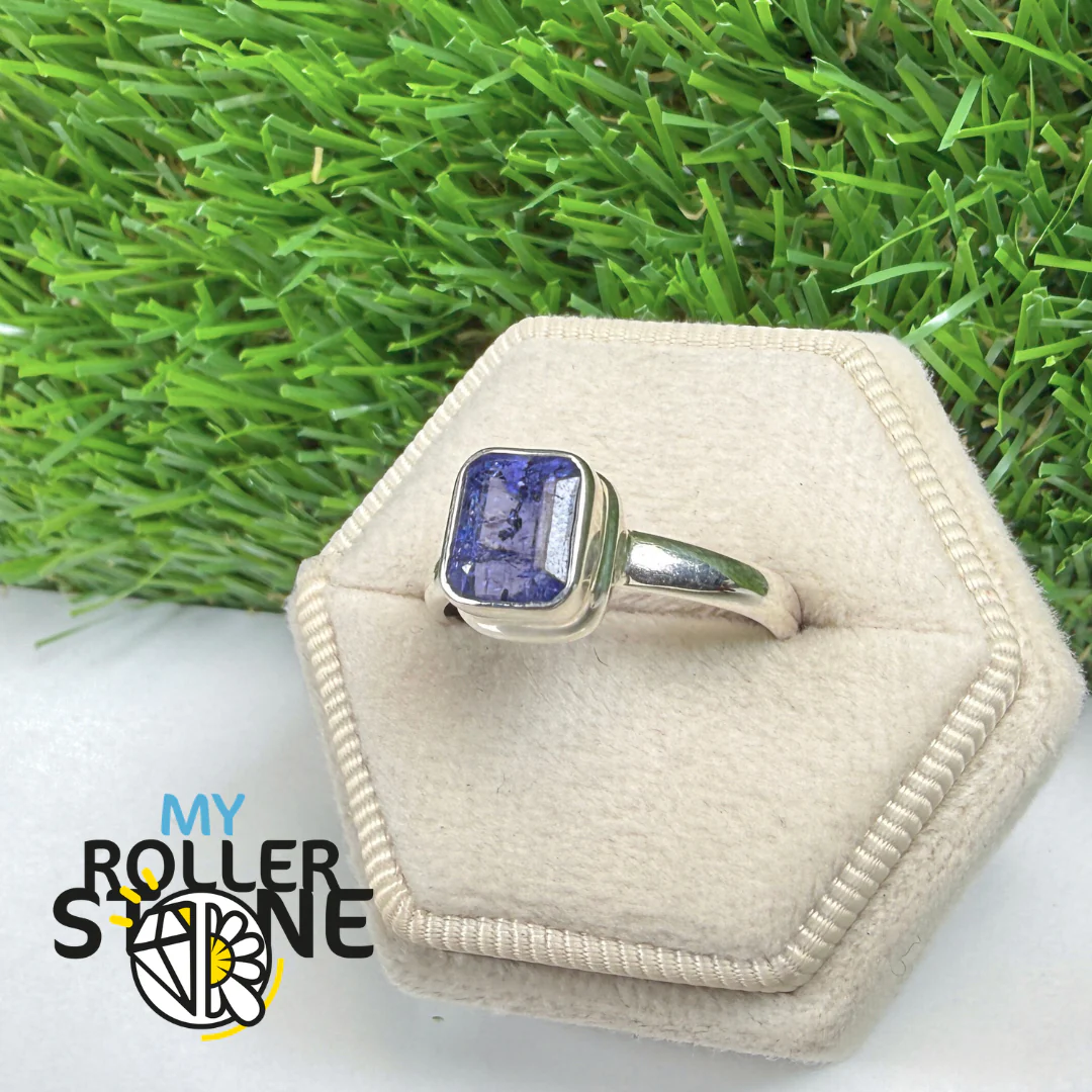 Bague Tanzanite Facettée Argent 925 #TZFR52