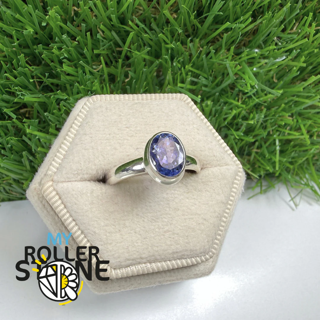 Bague Tanzanite Facettée Argent 925 #TZFR79 - Image 2