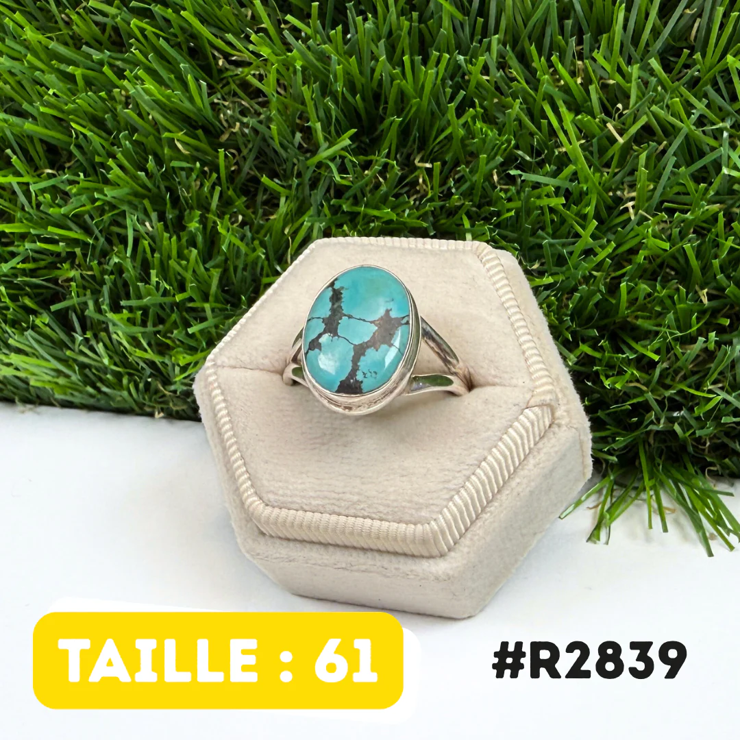 Bague Turquoise Tibétaine #R2839
