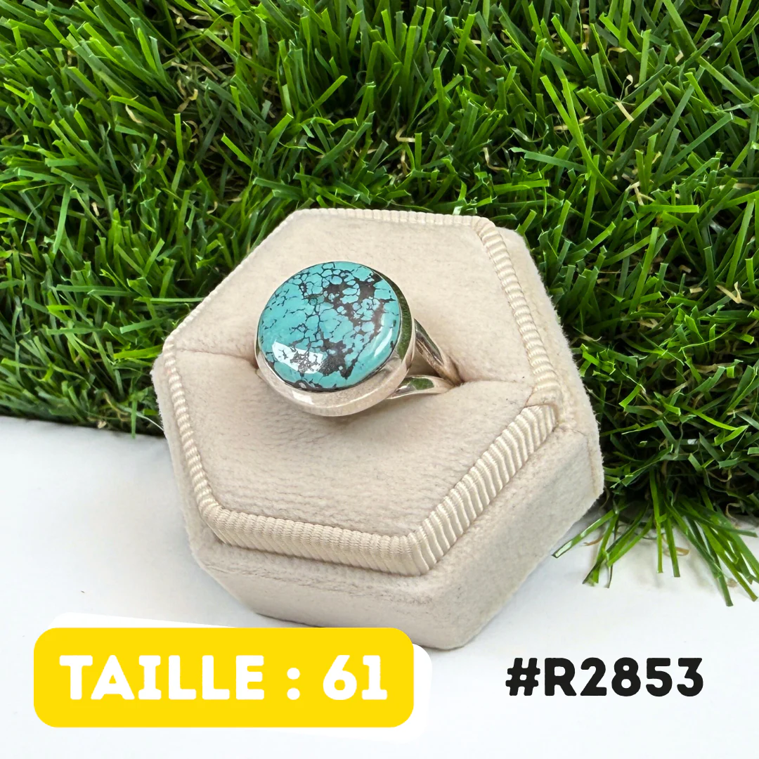 Bague Turquoise Tibétaine #R2853