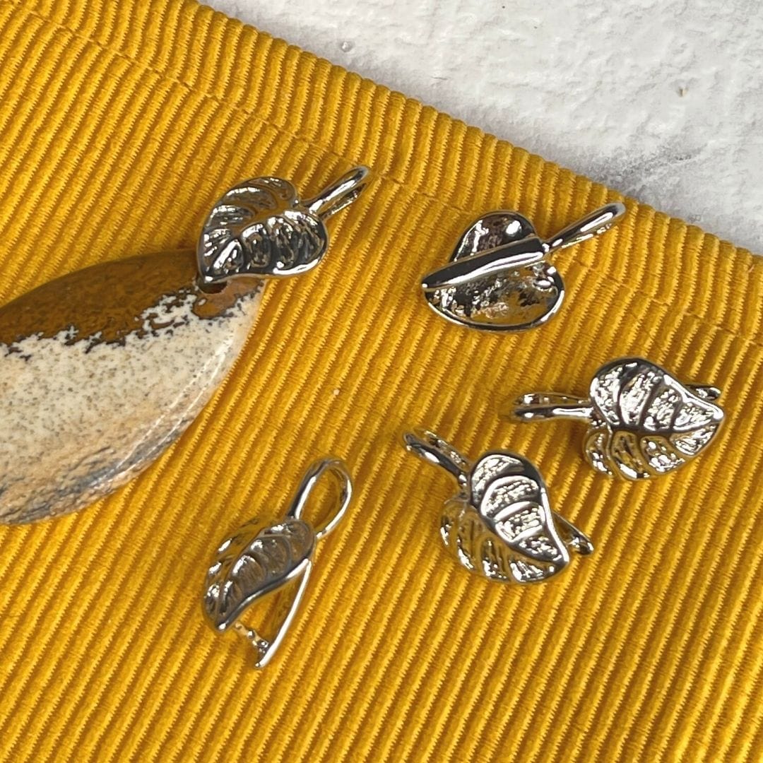 Bélière pendentif feuille
