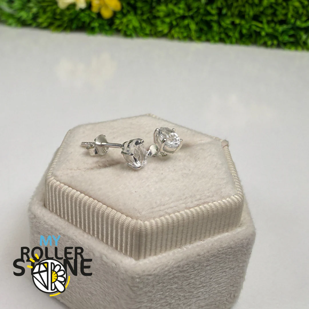 Boucles d’Oreilles Puce Pétalite Facettée Argent 925 – SBC108-PTF - Image 2
