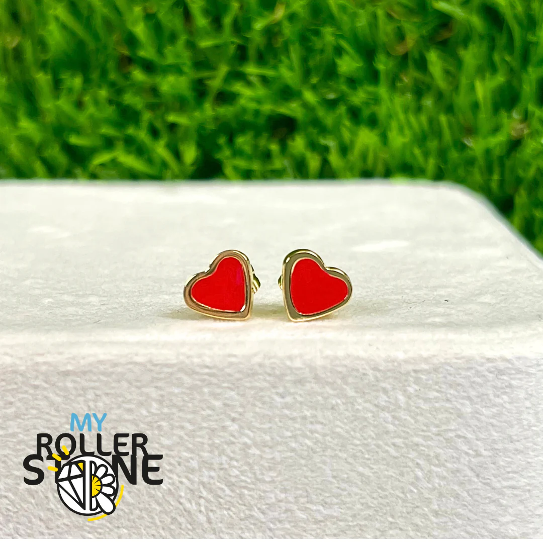 Boucles d’Oreilles Puces Coeur en Acier Inoxydable - Image 5