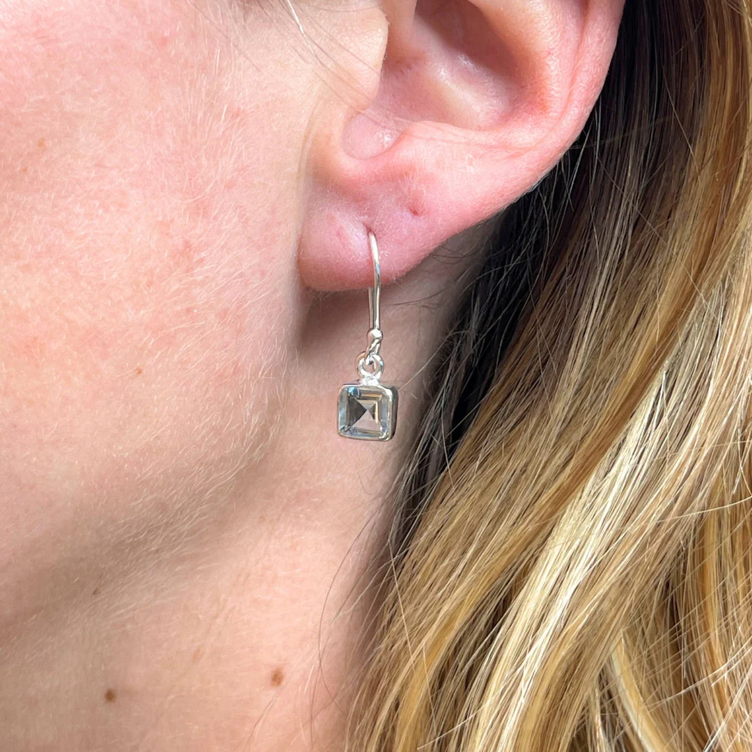 Boucles d'oreilles Argent 925 Aigue-Marine #1 - Image 2