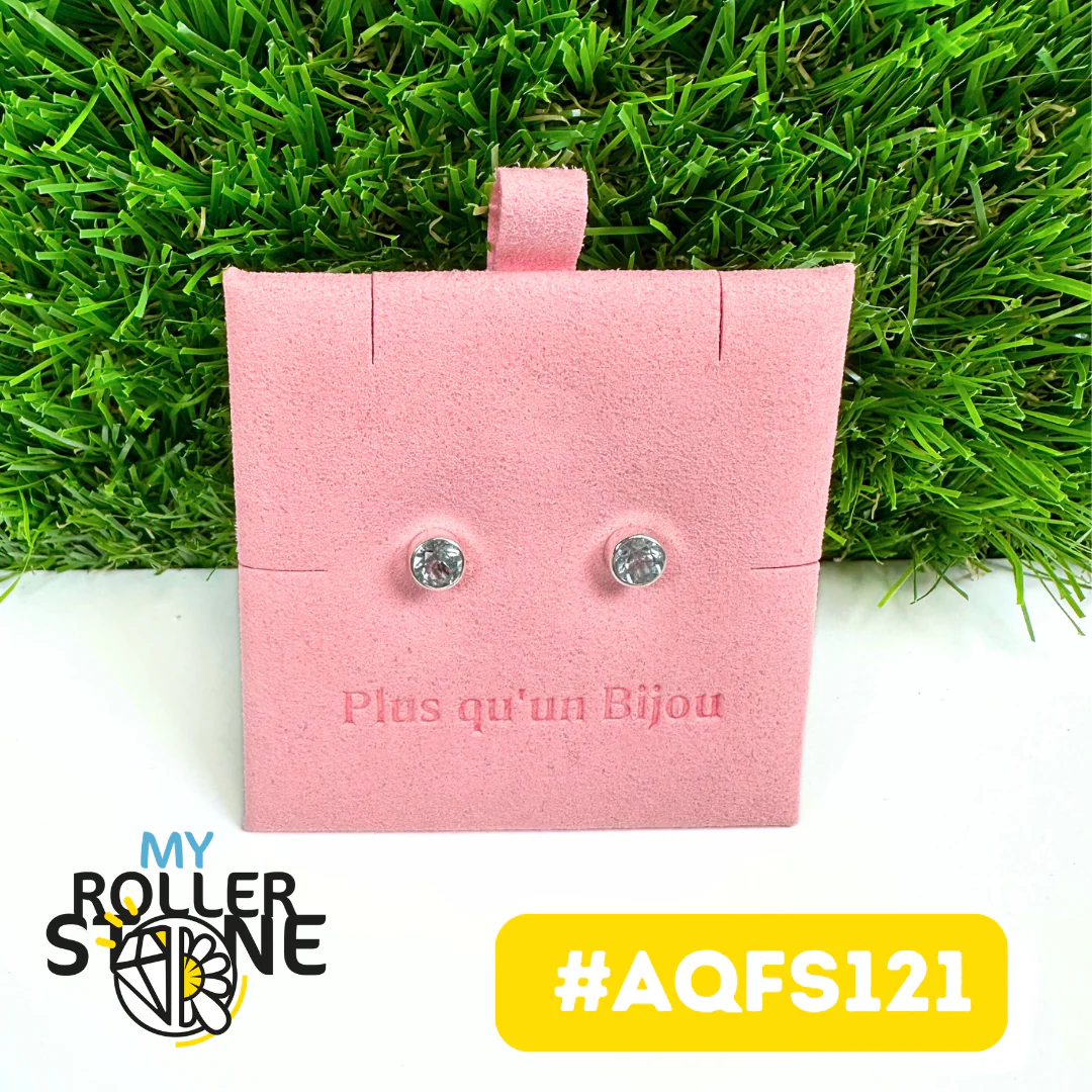 Boucles d'oreilles Argent 925 Aigue-Marine #AQFS121 - Image 2