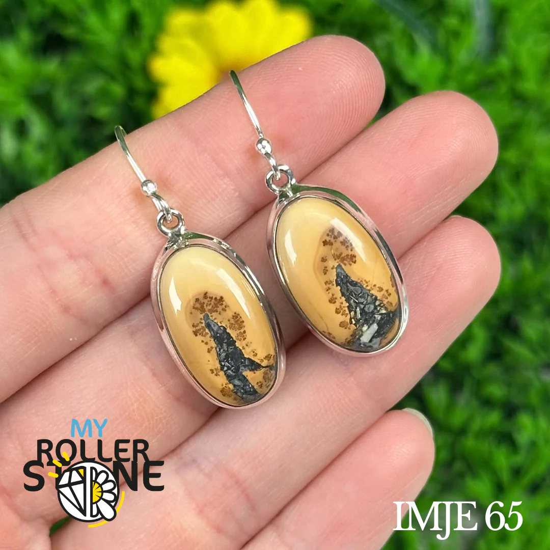 Boucles d'oreilles Argent 925 Jaspe Maligano #IMJE 65