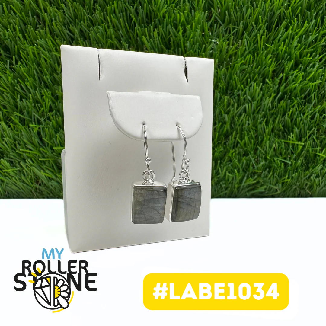 Boucles d'Oreilles Labradorite Argent 925 (LABE1034) - Image 2