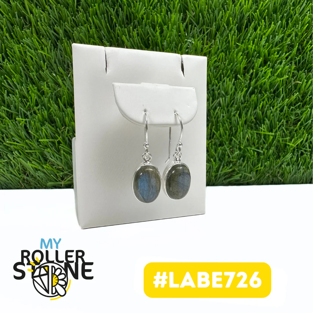 Boucles d'Oreilles Labradorite Argent 925 (LABE726) - Image 2