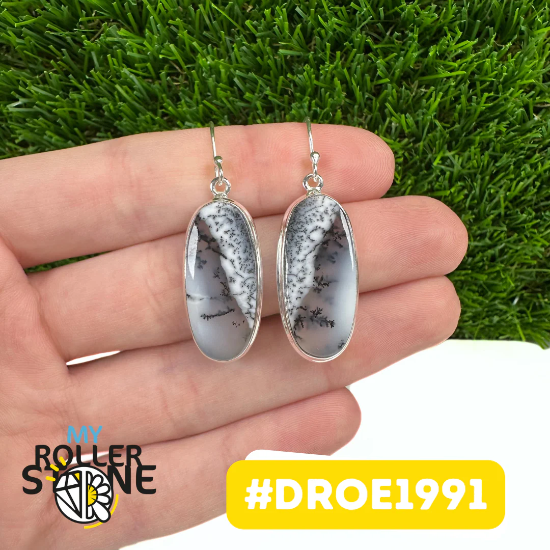 Boucles d'Oreilles Opale Dendritique #DROE1991