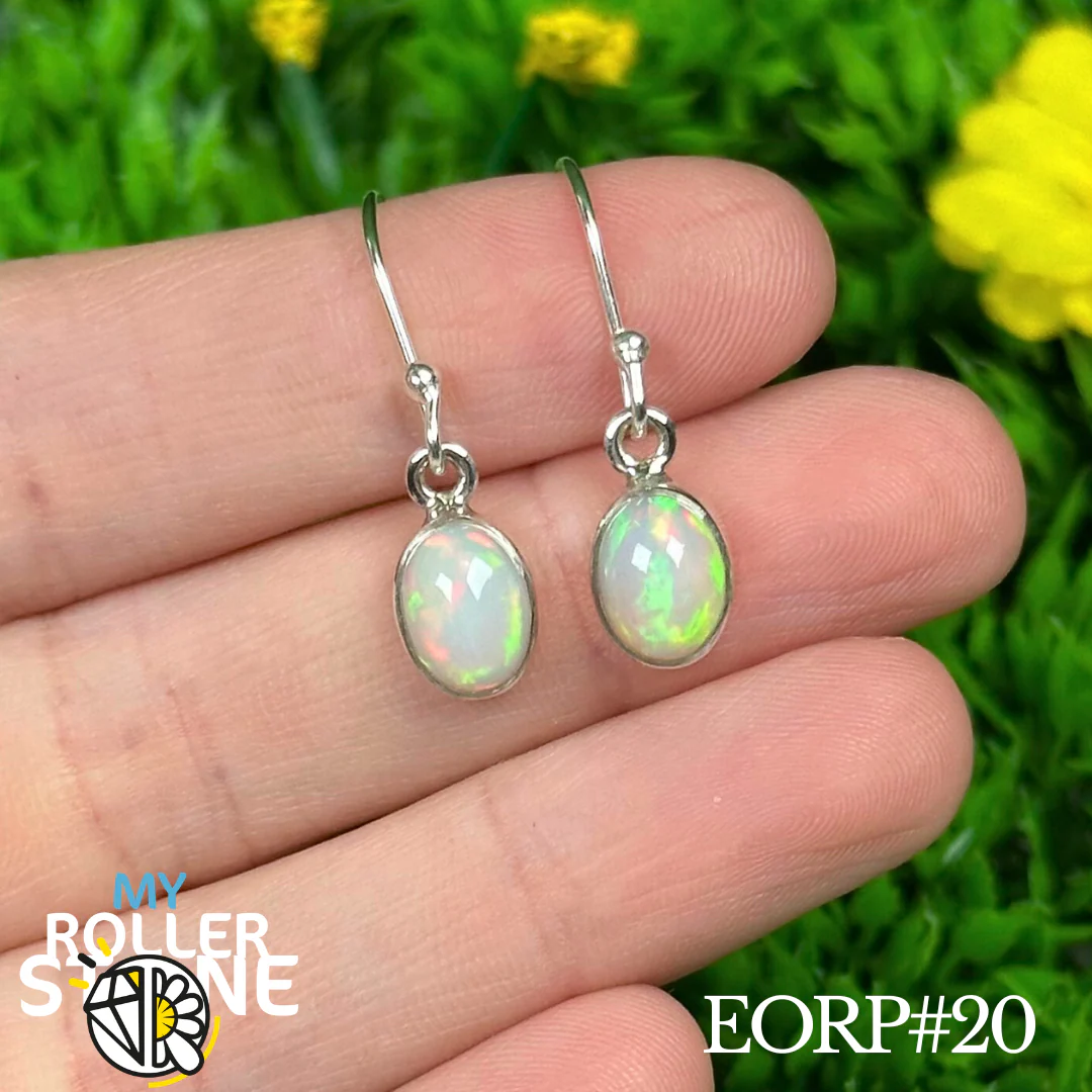 Boucles D'oreilles Opale Éthiopienne #EROP20