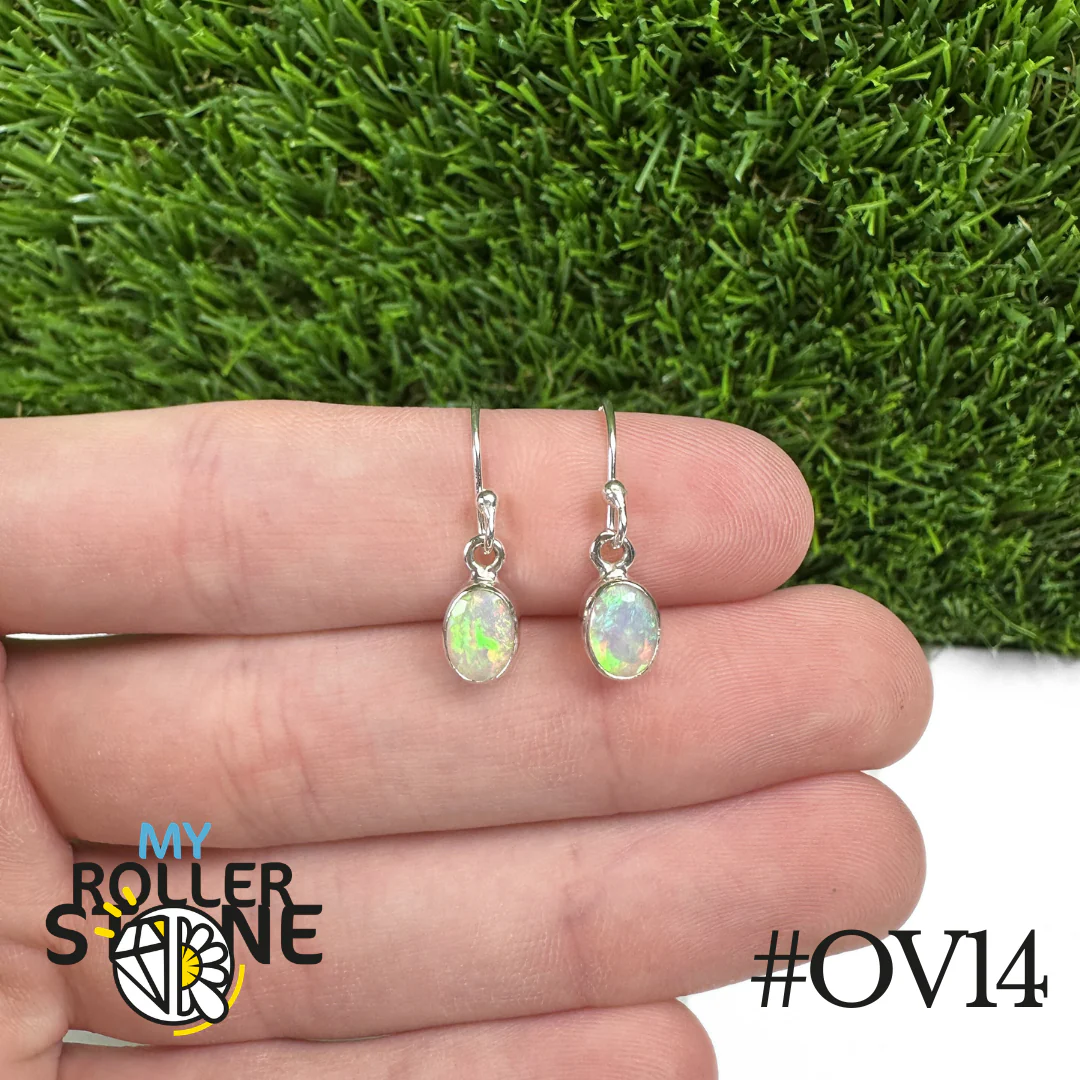 Boucles d'oreilles Opale Éthiopienne Ovale 9X7 MM En Argent 925 - Image 14