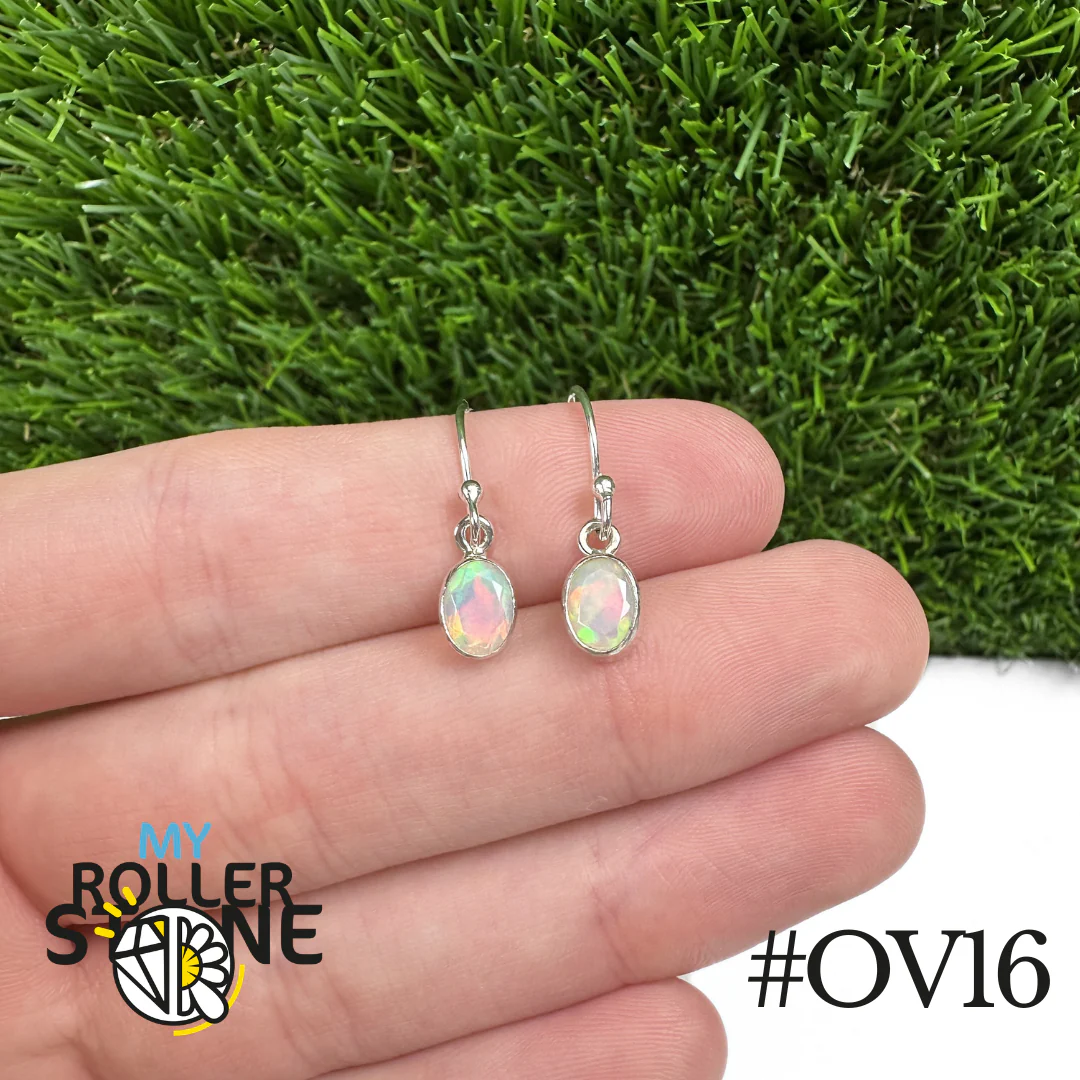 Boucles d'oreilles Opale Éthiopienne Ovale 9X7 MM En Argent 925 - Image 16