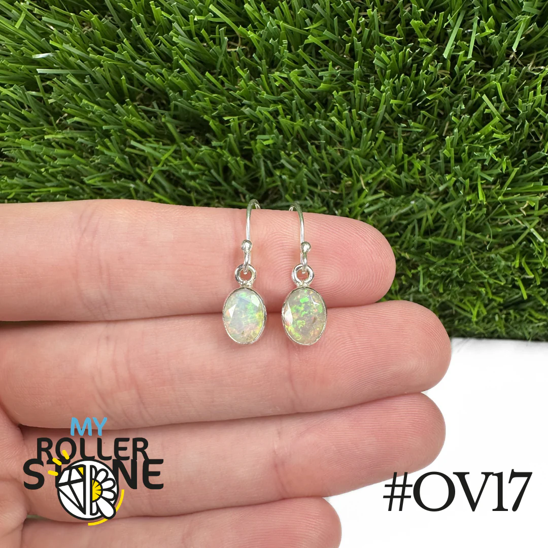 Boucles d'oreilles Opale Éthiopienne Ovale 9X7 MM En Argent 925 - Image 17