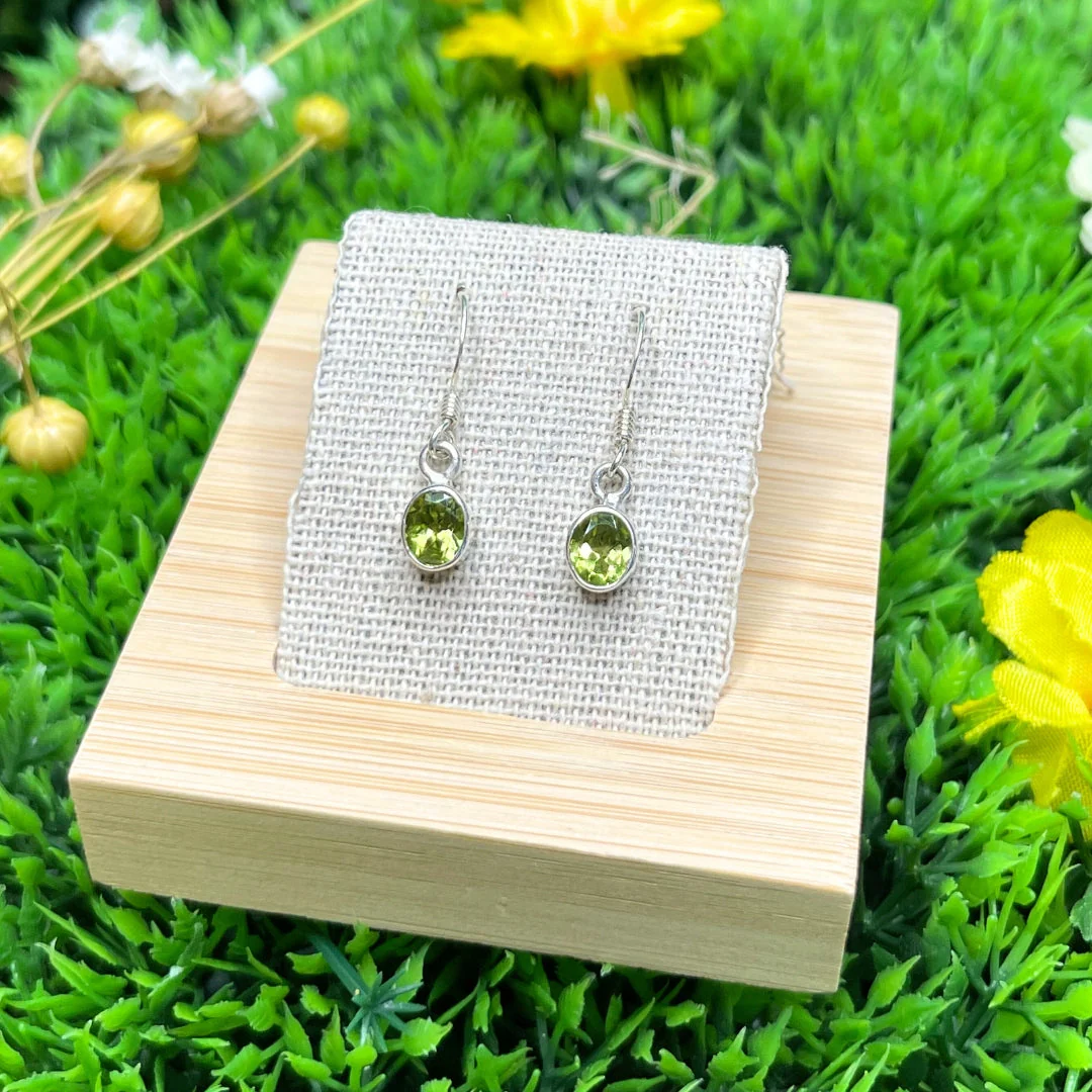 Boucles d'oreilles Ovales Péridot