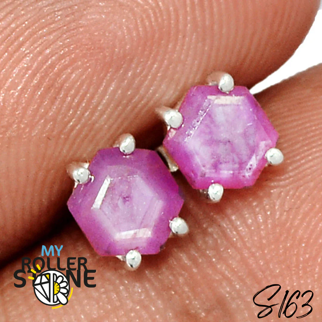 Boucles d'oreilles Rubis S163