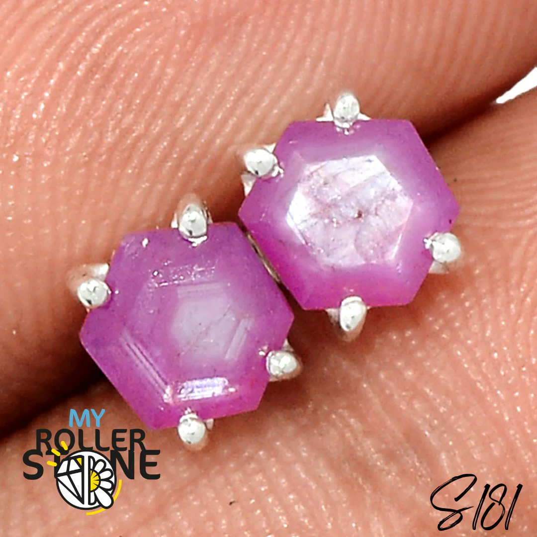 Boucles d'oreilles Rubis S181