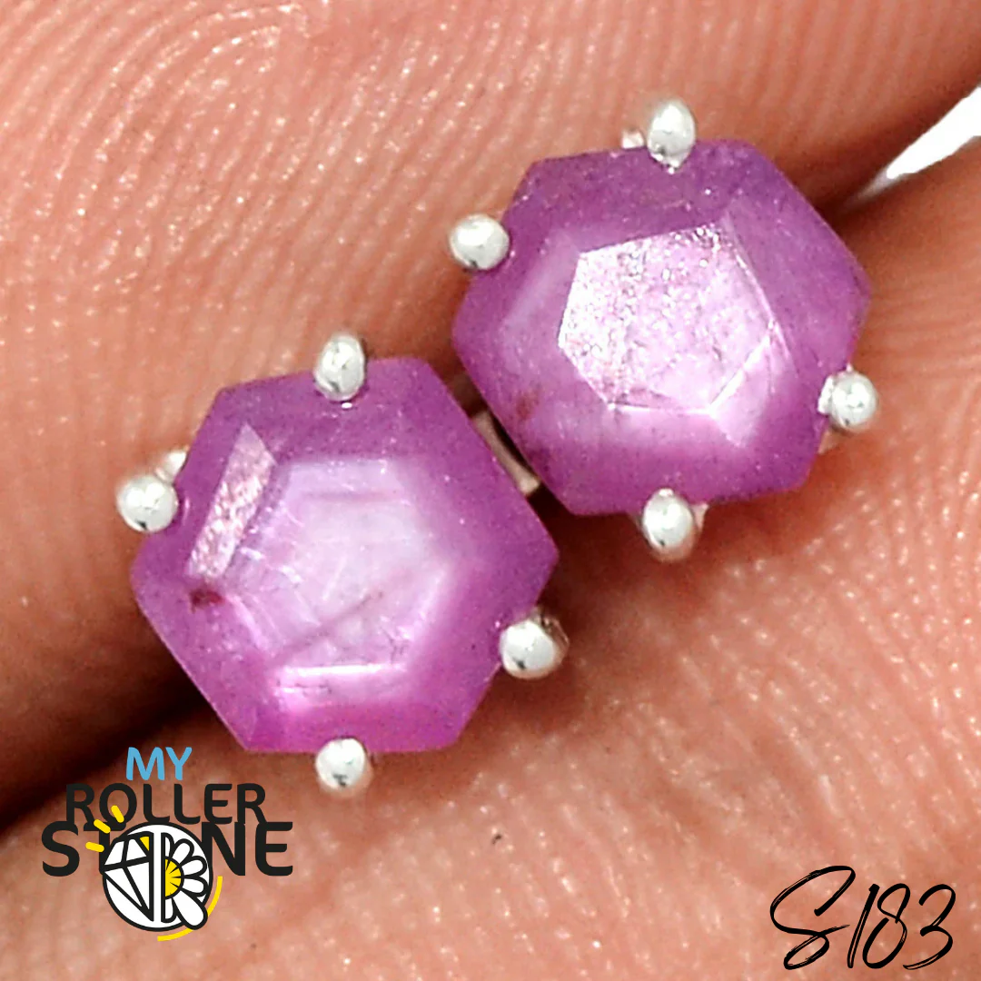 Boucles d'oreilles Rubis S183