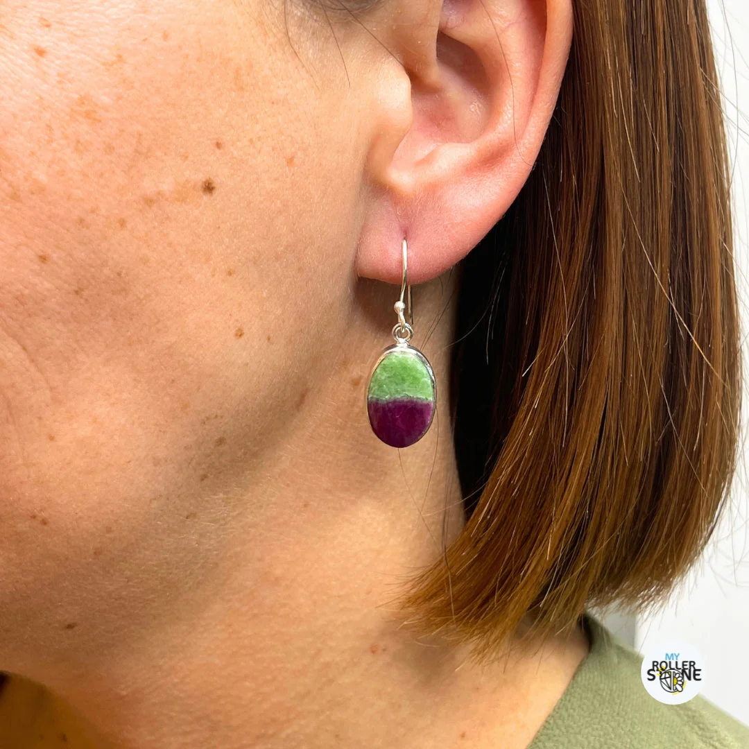 Boucles d'oreilles Rubis Zoïsite - Image 2
