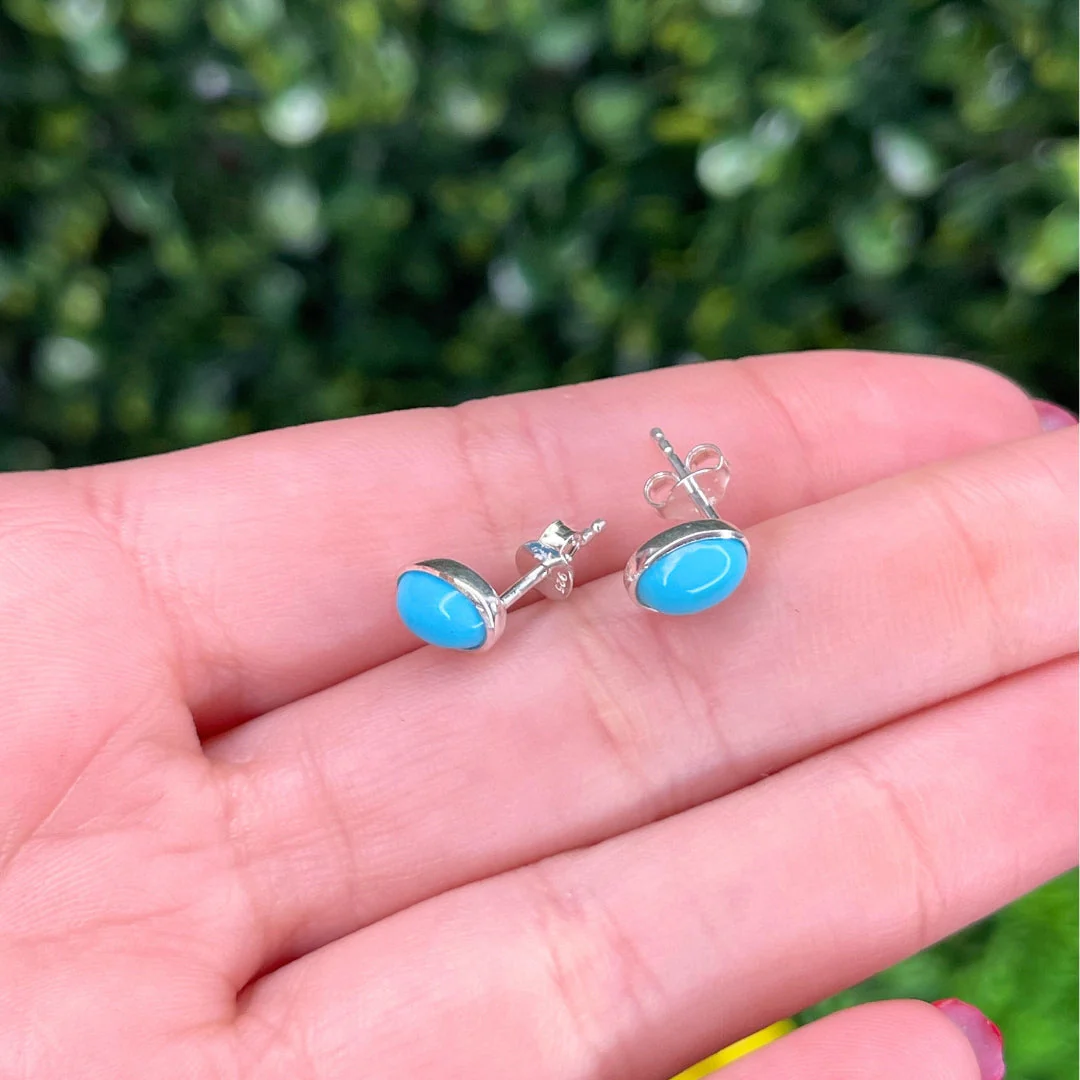 Boucles d'Oreilles Turquoise Kingman #3 - Image 2