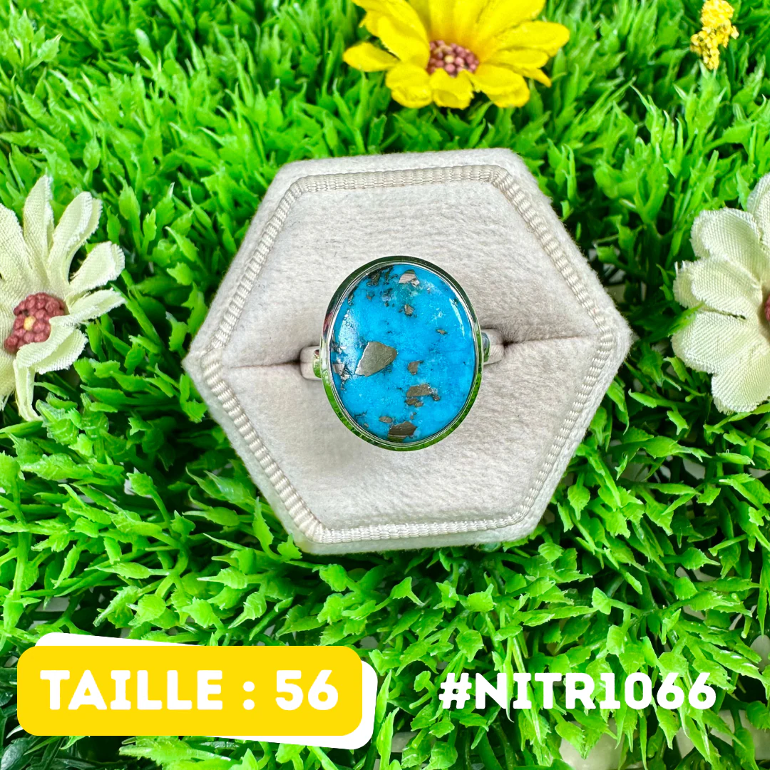 Bague Turquoise Perse Argent 925 #NITR1066
