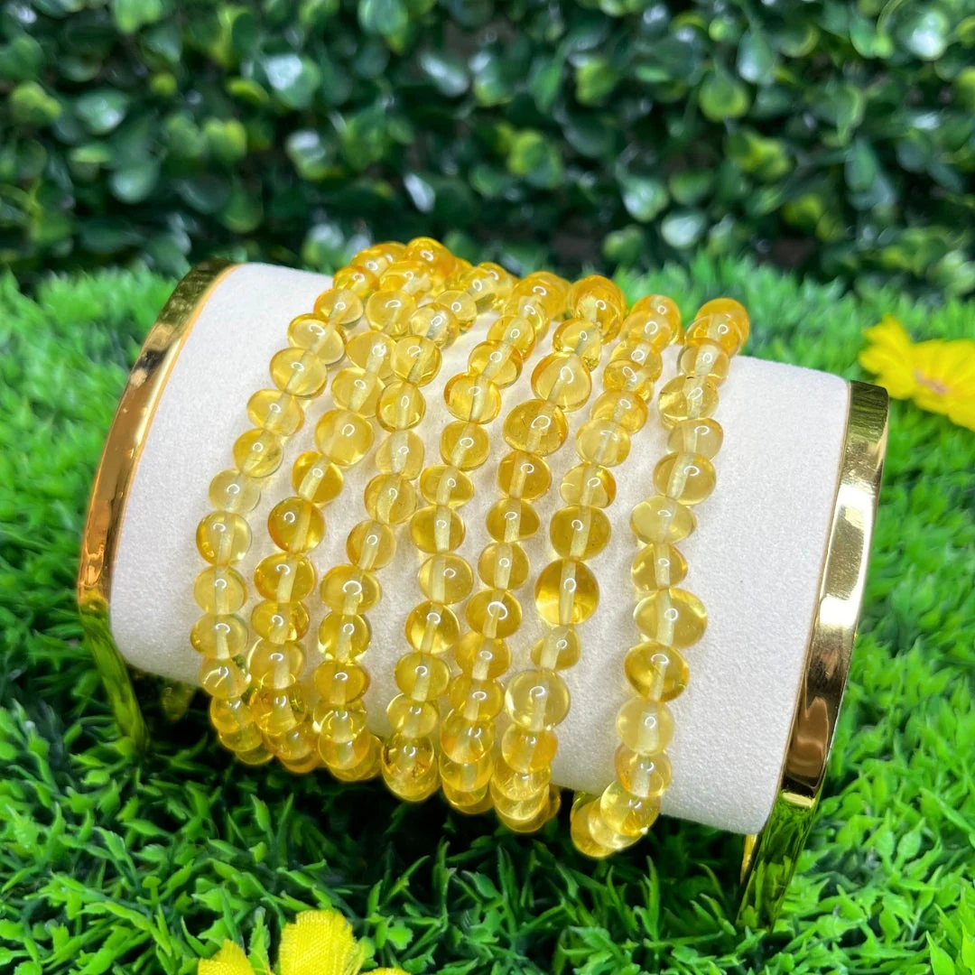 Bracelet Ambre Baroque Citron - Image 3
