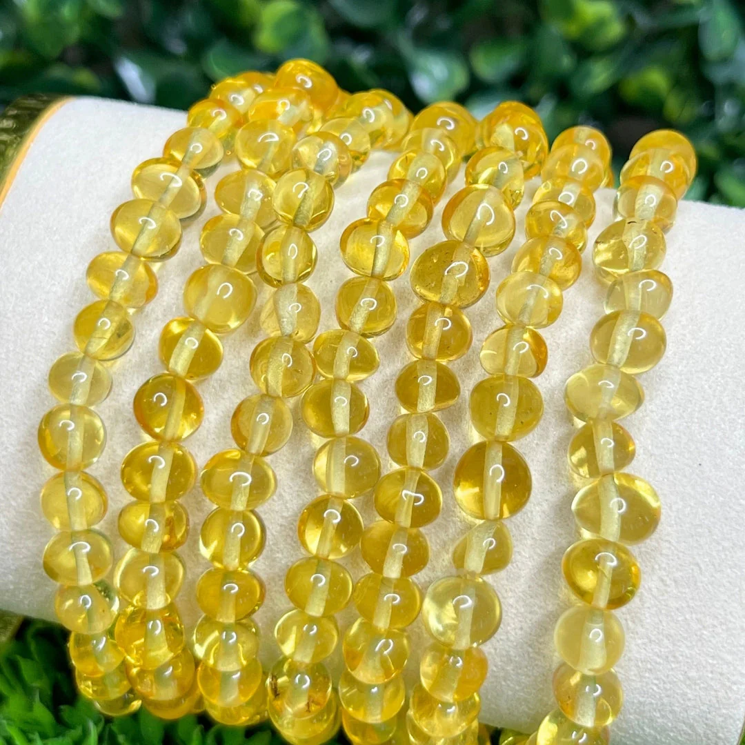 Bracelet Ambre Baroque Citron - Image 4