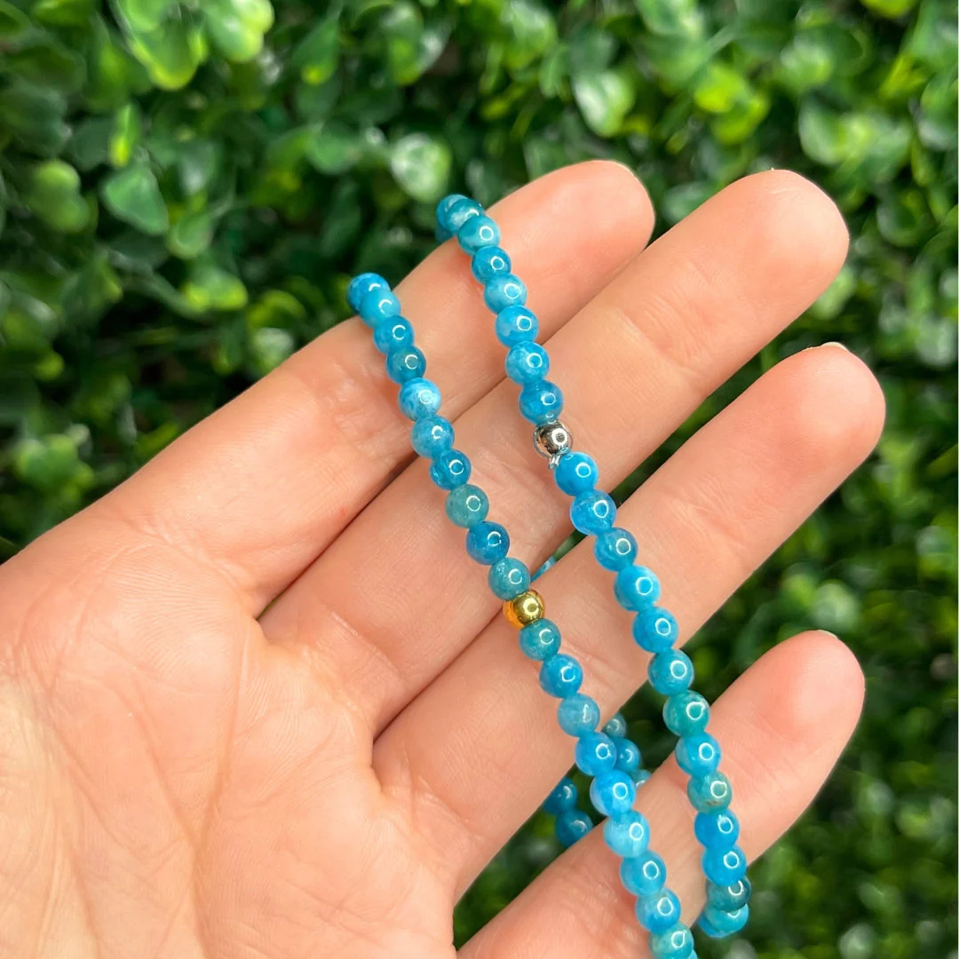 Bracelet Apatite Bleue Sur-Mesure - Image 2