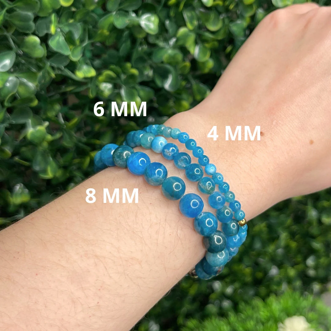 Bracelet Apatite Bleue Sur-Mesure - Image 3