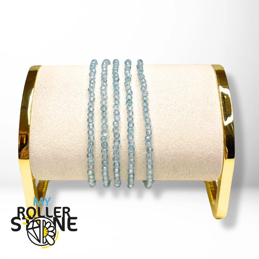 Bracelet Apatite Ice fermoir Argent - Image 2