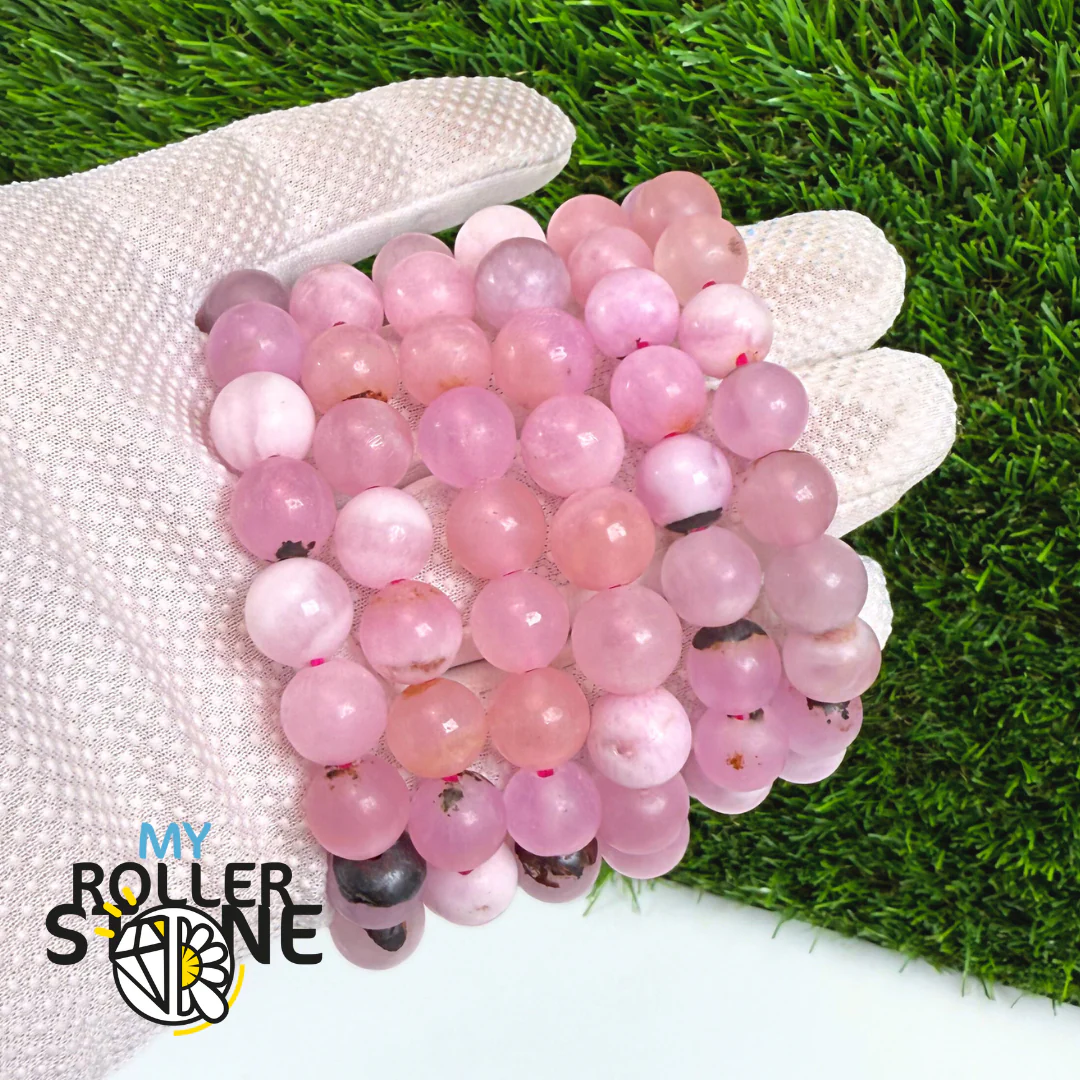Bracelet en Aragonite rose 10,12 MM - Image 3