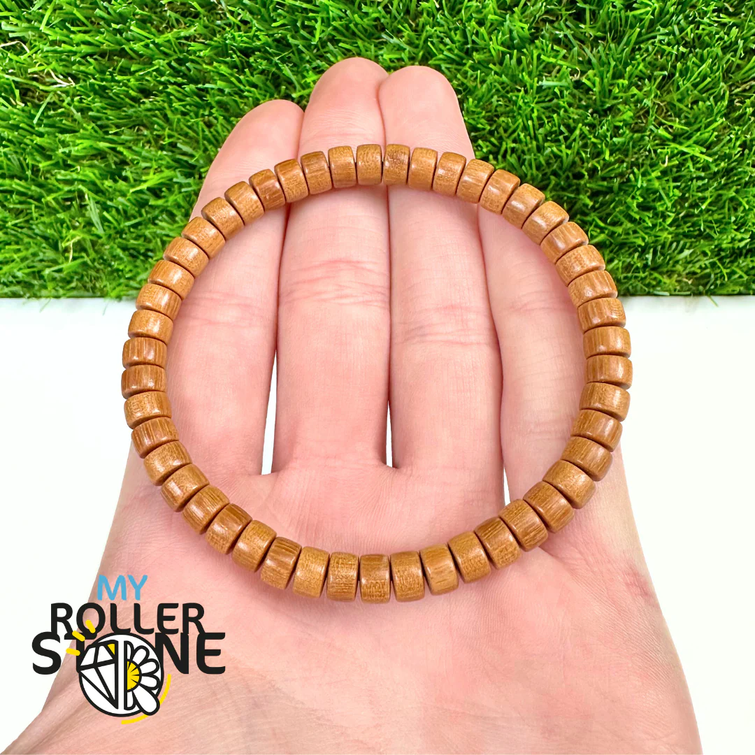Bracelet Perle Heishi Bois De Santal - Image 3