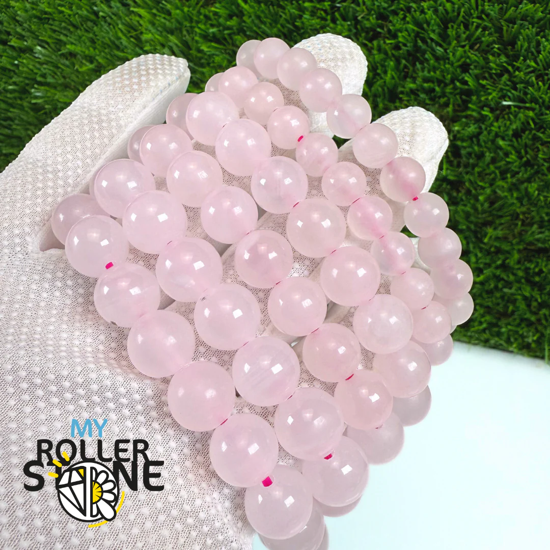 Bracelet en Calcite Mangano rose - Image 2
