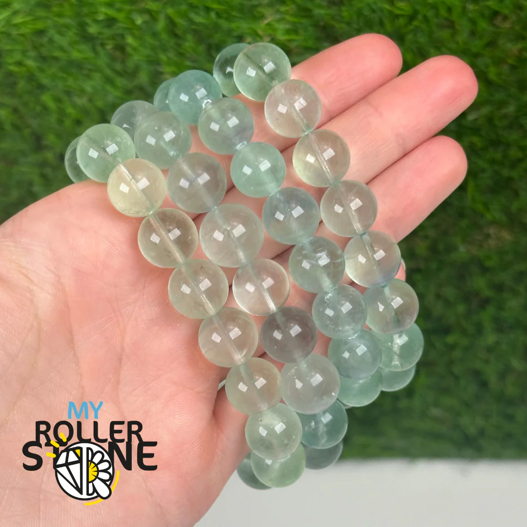 Bracelet en Fluorite menthe 11 mm