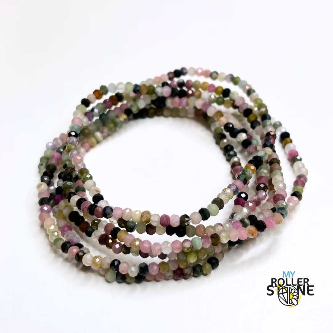 Bracelet Facetté Tourmaline Multicolore - Image 2