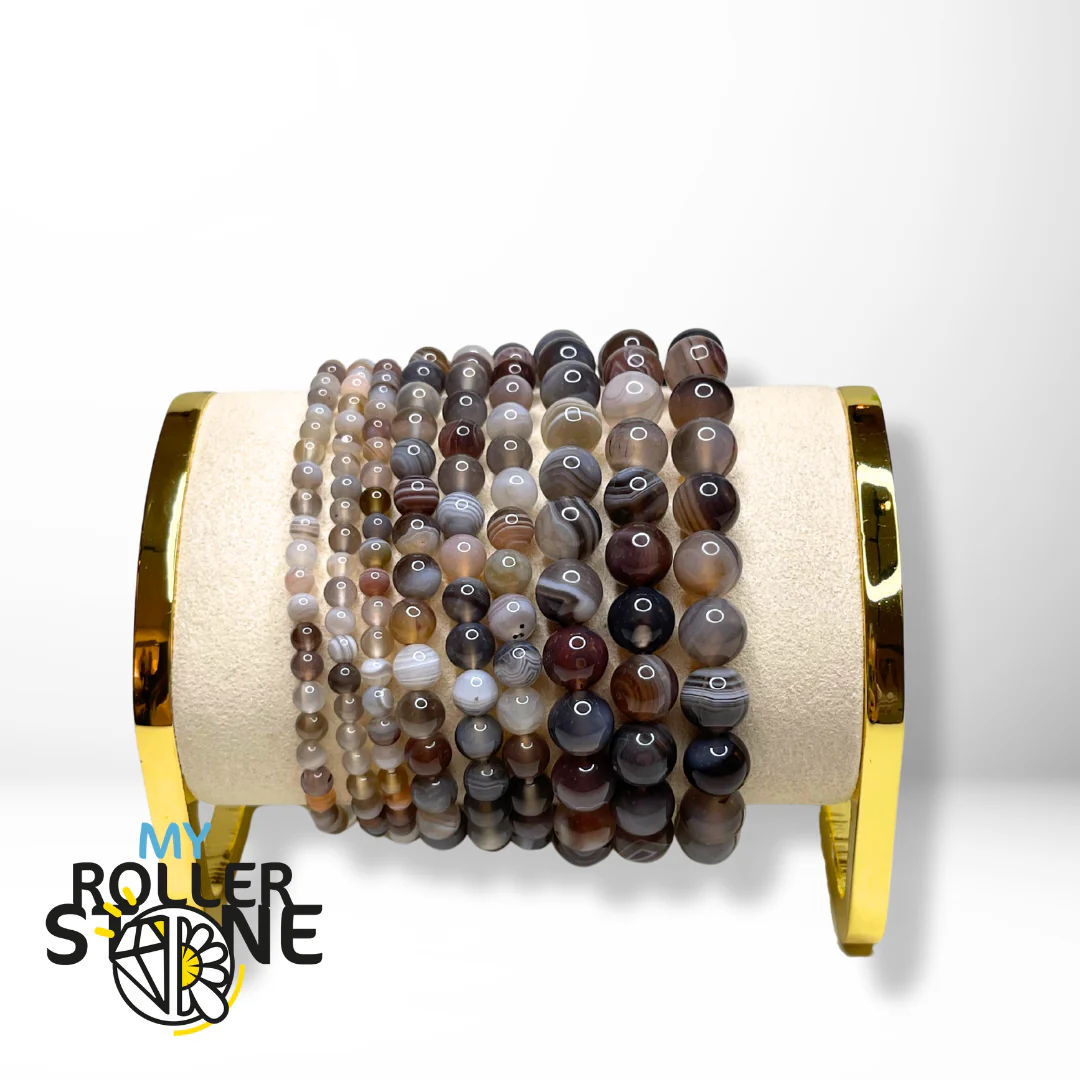 Bracelet Agate du Botswana 3A - Image 2